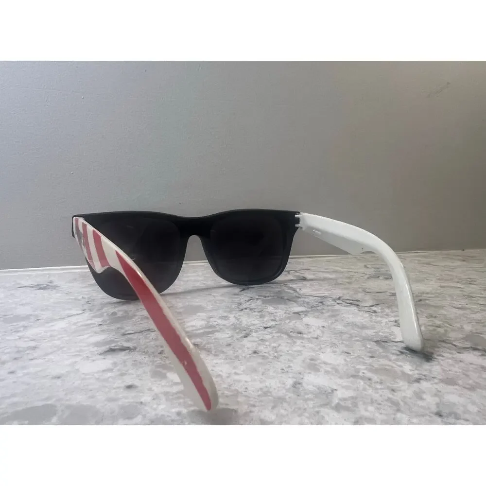Vintage TGIF Friday's Sunglasses Red White Black Frames